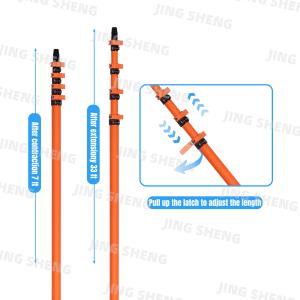 50ft Anti-Spin Carbon Fiber Telescopic Window Cleaning Pole For high-rise window