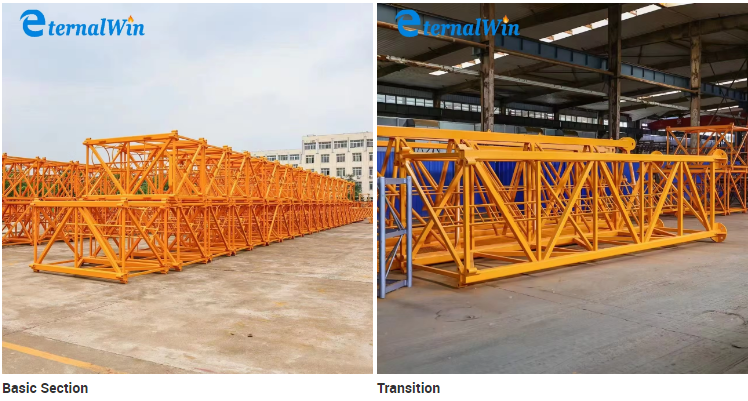 Brazil Mini Crane 1 Ton Capacity Internal Climb Tower Crane with 40 m/min Hoisting and 0.5-1 t Hoisting