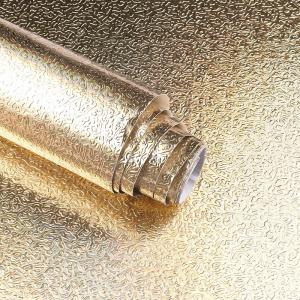 High Glossy Kitchen Backsplash Waterproof Wallpaper Stickers Aluminum Foil Wall