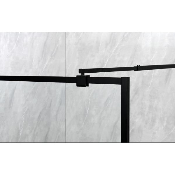 6/8mm Tempered Glass With Black Alum Frame Frameless Shower Enclosure For Stylish Bathroom