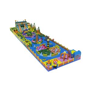 Giant Vibrant Inflatable Amusement Park Adventure nchanting Fun Park Odyssey