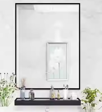 Water Proof Indoor / Bathroom Dressing Makeup Furniture Mirror Glass