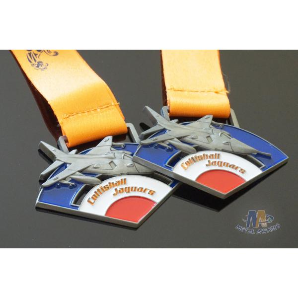 Kids School Awards Soft Enamel Gold Silver Metal Medals Half Marathon Medallion