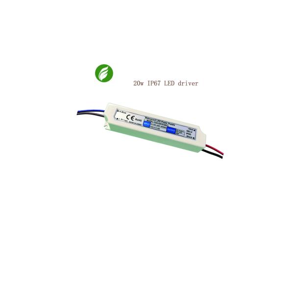 Fireproof 1670mA 12 Volt LED Strip Driver , Ultralight LED Strip Light Power
