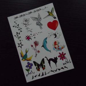 Quality Butterfly temporary tattoo, Flower temporary tattoo, fake tattoo for sale