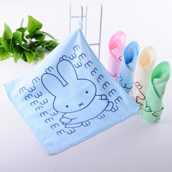 Kitchen Microfiber Children's Towel 25*25cm Soft Absorbent Cleaning Towel for Kids