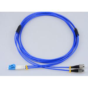 Colored Coating FC Fiber Patch Cord , Yellow Single Core Optical Patch Cord