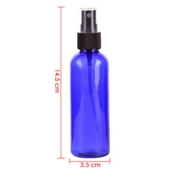 PERFUME 100ml Spray Bottle for Cleaning Washing Skincare in Multiple Colors PET Plastic