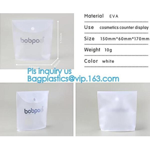 PVC Makeup bag Organiser Black Frosted translucence plastic pvc bag transparent bag, korean cosmetic bag makeup, handle