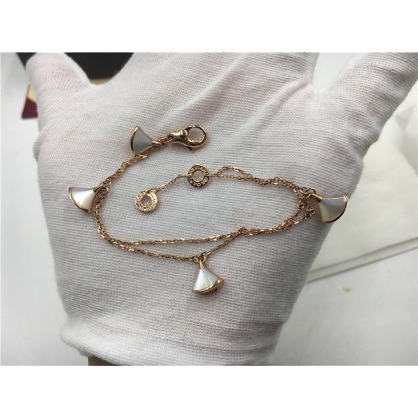 No Diamond Luxury Jewelry Jewelry Divas Dream Bracelet 18K Rose Gold With Morher Of Pearl