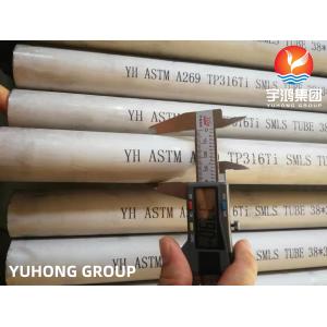 China ASTM A269 TP316Ti UNS S31635 Stainless Steel Seamless Pipe on sale