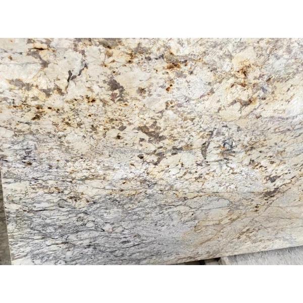 Luxury Gold Granite Stone Big Slabs Honed Polished for Villa Staircase Graphic Design