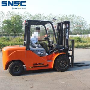 Quality 3.5ton 4ton 5ton Diesel Forklift Trucks Fork Lifter Tractor Green / Yellow / Red / Blue for sale