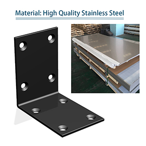 Metal Steel Bracket Standard 90 Degree L Shaped Corner Brace for Wood Cabinets Shelves