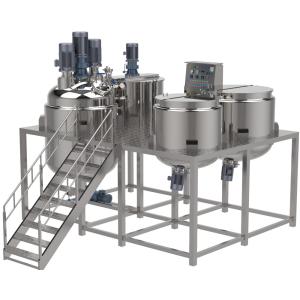 Stainless Steel Washing Liquid Homogenizer Cosmetic Cream Mixing Machine