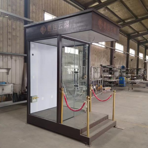Mobile Telescopic Security Booth with Wheel Design and Steel Material for Easy