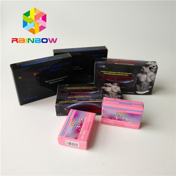Coated Paper Hologram Packaging Paper Box For Lotion Cream Shampoo Cosmetics