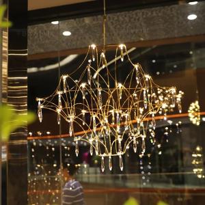 Modern Cube Crystal Chandelier Lighting Villa LOFT Kitchen Bedroom Mira