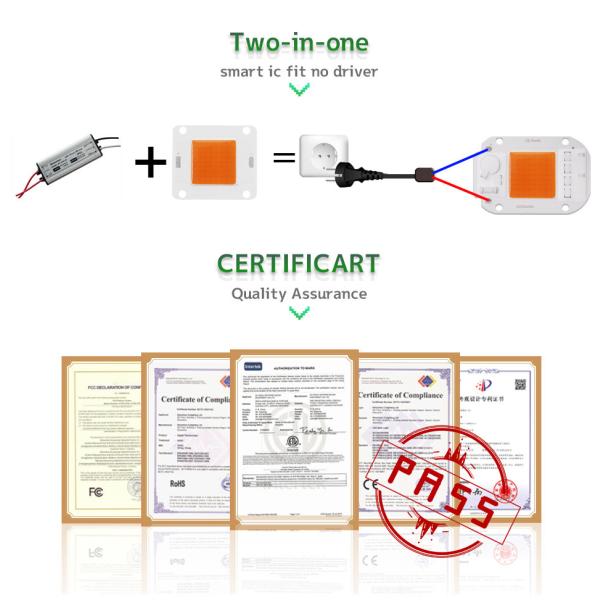 230V AC COB LED Chip High Power Garden Lighting Epistar Chip