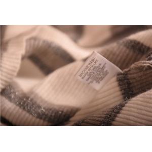 Grey And Pink Ladies Striped Sweaters 100% Acrylic Soft Touch