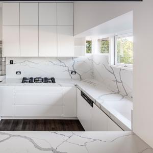 Luxury Plywood Custom PVC White Modular Kitchen Cabinets