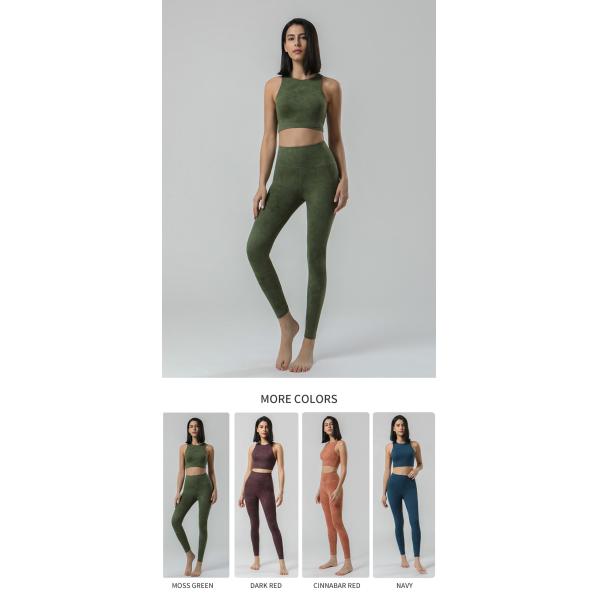 Women Full Coverage Gym Activewear Sets Push Up Butt Printed Gym Leggings