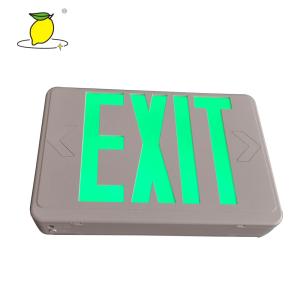 Commercial Emergency Exit Lighting Fixtures , Green Exit Sign With Lights