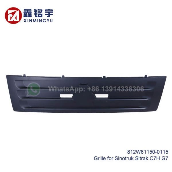 812W61150-0115 High-Strength Engineering Plastic Front Grille Radiator Mask for Sinotruk SITRAK C7H G7H Truck - Corrosion and Impact Resistant