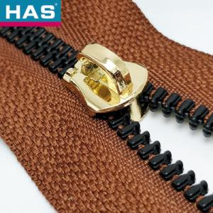 Plastic Teeth Brown Invisible Zipper Customized Plastic Separating Zipper