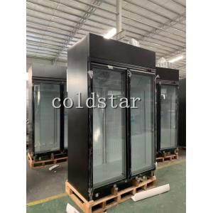 Supermarket 2~8C glass door beverage cooler upright display refrigerator