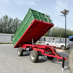 Quality Customized Farm Trailer 4wheels Hydraulic Dump Trailer Perfect For Agricultural Transportation for sale