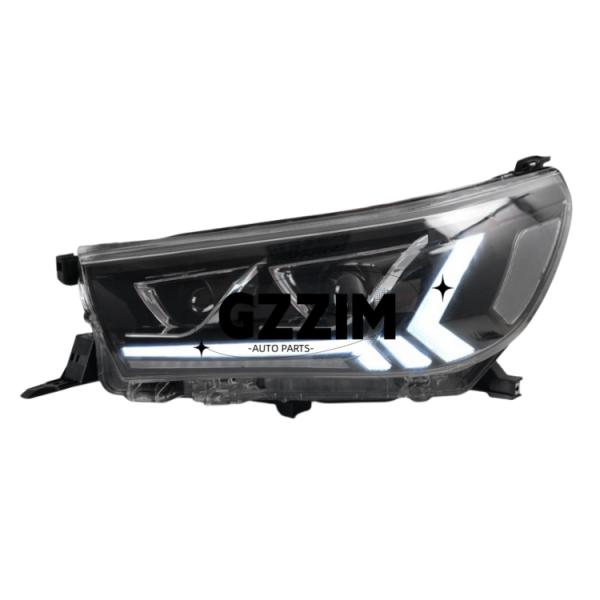 Modified LED Head Lamp for Car Light with Replacement ABS Plastic Auto Accessories For Hilux 20115-2019