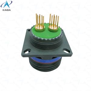 Olive Green Cadmium Quadrax PCB Receptacle Contacts 8D0C17W82PN Custom Quadrax