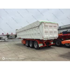 China Fuwa / BPW 3/4 Axles U Shape Hydraulic Cylinder Dump Tipping Tipper Rear Dump Semi Trailer on sale