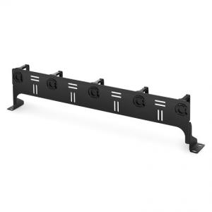 Black 1U 12 Ports Network Cabinet Rack Mount Cable Management Cable Organizer