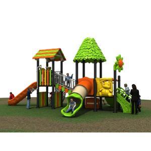 Outdoor Custom Playground Kids Plastic Slide 19034 PVC Coated Entertainment