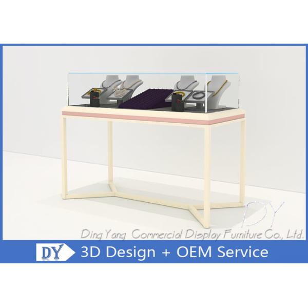 Buy Pre Assemble Wood Glass Jewelry Store Showcases Fixtures For Exhibition at wholesale prices