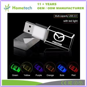 Custom 4GB 8GB 16GB Crystal USB Stick Engraving Logo Crystal Pendrive