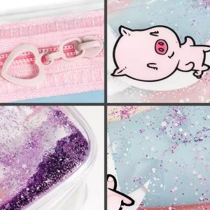Girls Small Makeup Promotional Clear Cute PVC Cosmetic Bag
