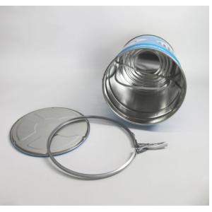 UN Rated 5 Gallon Metal Pails For Inks With Lever Lock Ring Lid
