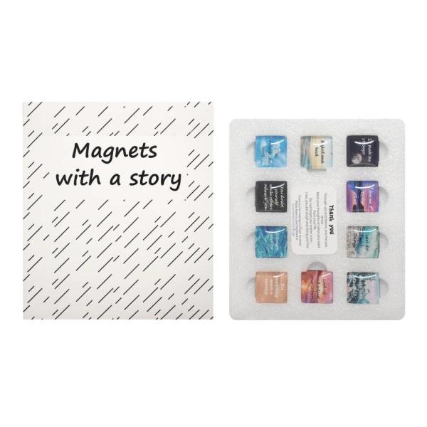 Personalized Diy Glass Magnetic Souvenir Set Multipurpose Durable 29*8.5mm