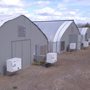 150 Micron Tranparent PE Film Automatic Light Deprivation Greenhouse 30m