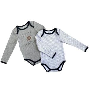 100% Cotton Customized Color Snap Button Long Sleeve Romper for Newborn Baby in