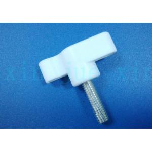 furniture hardware white plastic 35mm thread bolt M6 wing knob