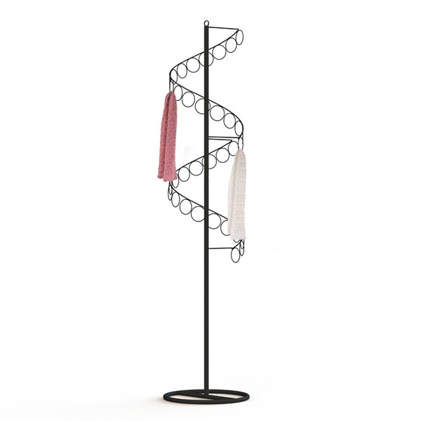 Buy Freestanding Spiral 32 Ring Metal Scarf Hanger at wholesale prices
