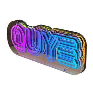 Custom Designs Acrylic Mirrors LED Light Letter Elevate Your 2024 Product Store