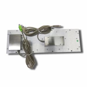 English Metal Keyboard With Trackball Dustproof 304 Stainless Steel