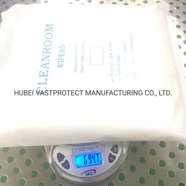 23*23 Cm Antistatic Agents Polyester Microfiber Cleanroom Wipers for PCB LCD Cleaning