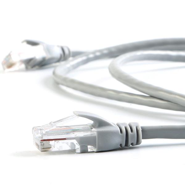 Buy RoHS Slim Flat 24AWG Cat6 Crystal End RJ45 Jumper Cable at wholesale prices