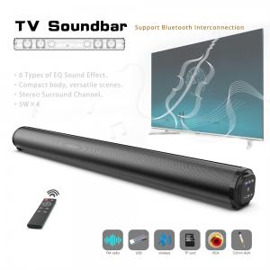 Quality 4 Speakers FM Radio Soundbar For TV PC Phone Tablet Laptop MP3 MP4 DVD Player for sale
